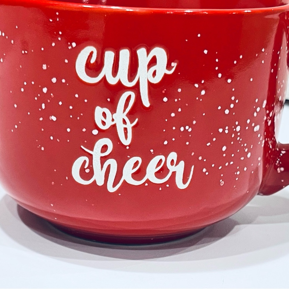 NEW! Red “Cup of Cheer” Mug New In Box - Picture 4 of 14